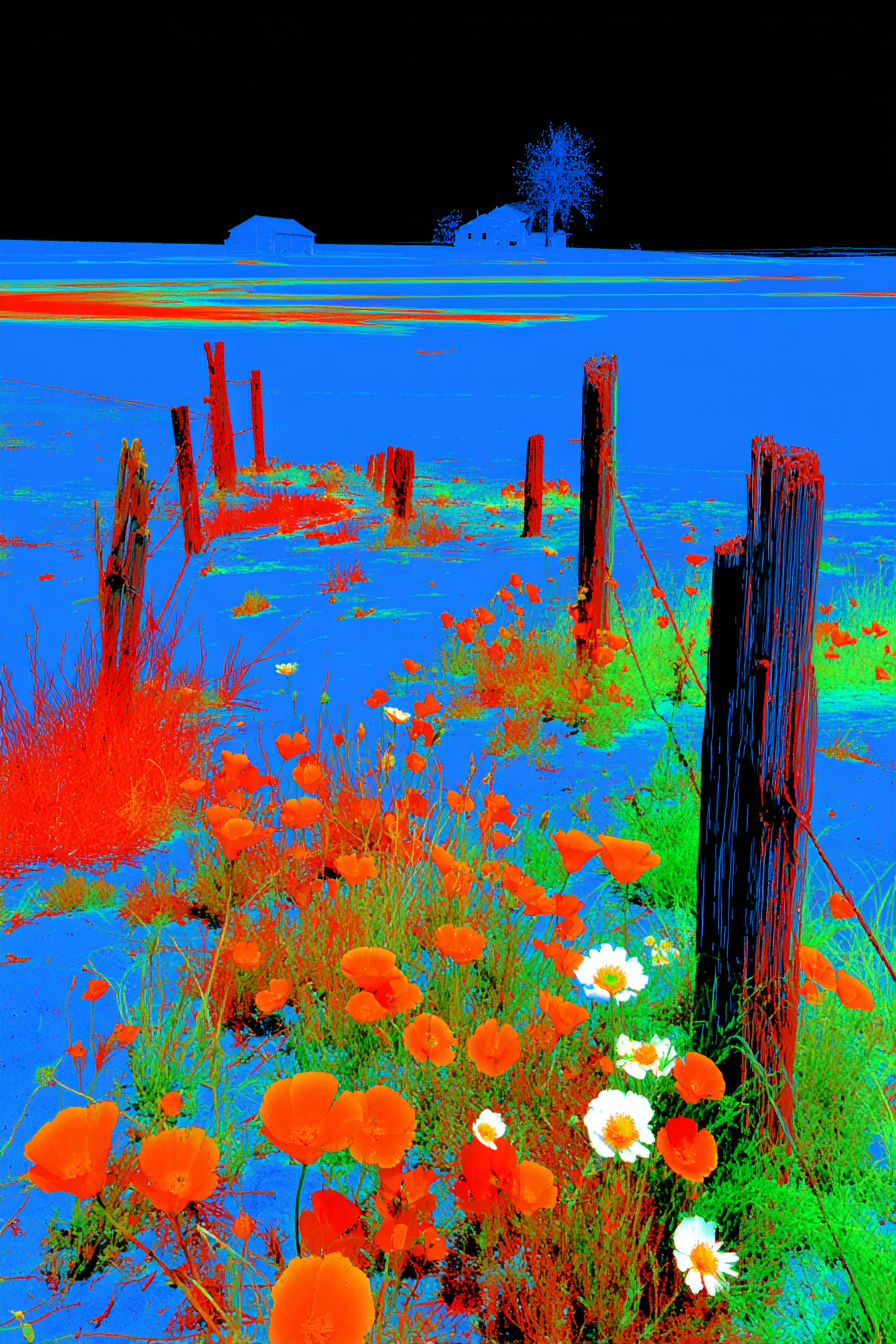 Midjourney generated image using SREF code Chromagel: 