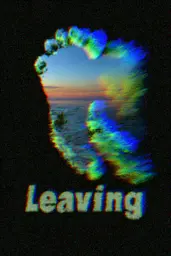 Midjourney generated image using SREF code , , , , , , : A picture of a heart with the word leaving on it.