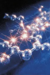 Midjourney generated image using SREF code Phosplasm: A close up of a molecular model of a molecule.