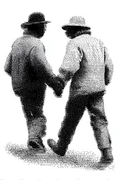 Midjourney generated image using SREF code Dotquake: A black and white image of two men shaking hands.