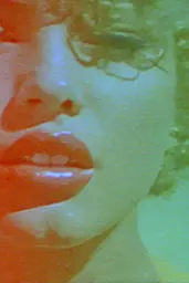 Midjourney generated image using SREF code Chromoshred: A close up of a woman's face with red lipstick.