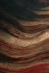 Midjourney generated image using SREF code Opaque Emberlock: a close up of a painting on a wall 