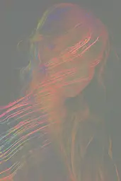 Midjourney generated image using SREF code Chromatic Lineage: A woman with long hair is shown in a digital art style.